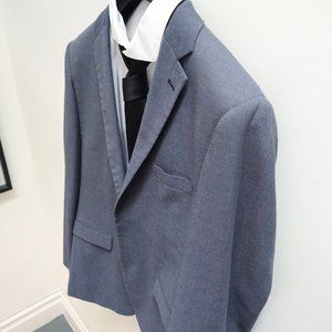 Two Button modern grey Suit  blazer size 44 pant size 38